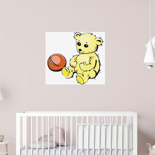 Gelber Teddybär Poster