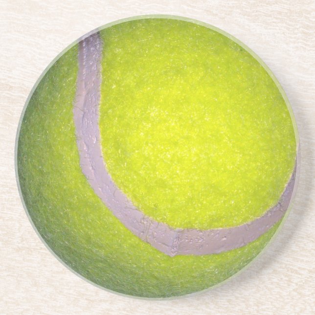 Gelber Tennisball, Getränkeuntersetzer (Vorne)