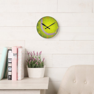 Gelber Tennisball, Wanduhr