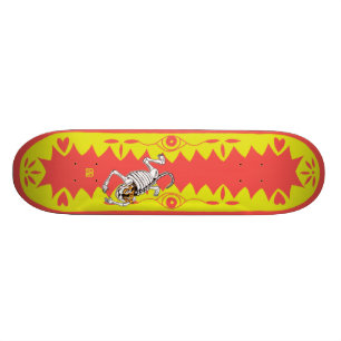 Gelber Tiger Skateboard