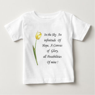 Gelber Tulip Baby T-shirt