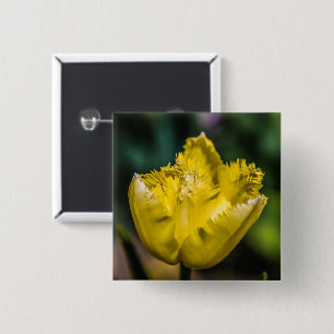 Gelber Tulip Button