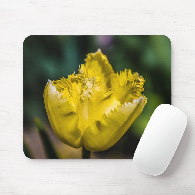 Gelber Tulip Mousepad (Mit Mouse)