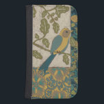 Gelber und Aquamariner Blauer Vogel auf einem Zwei Phone Geldbeutel<br><div class="desc">Dieses schöne Bild eines aquamarinen und gelben Vogels auf einem Zweig passt perfekt zu jedem Zazzle-Produkt. Das inspirierte Gemälde von Chariklia Zarris besteht aus vielen verschiedenen Mustern,  Blume und Blätter. Bestelle noch heute!</div>