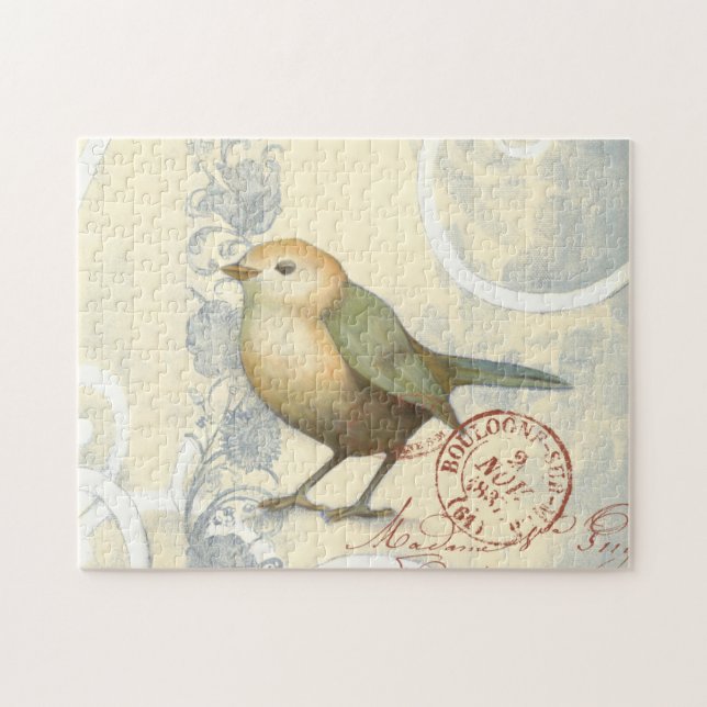 Gelber und grüner Spargel im Vintagen Hintergrund Puzzle (Horizontal)