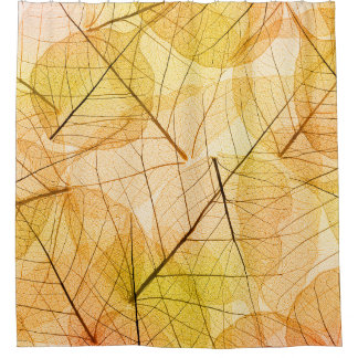 Gelber und orangefarbener Hintergrund des Herbstes Duschvorhang