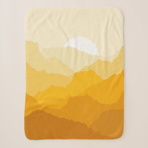 Gelber und orangefarbener Sonnenaufgang Sherpadecke