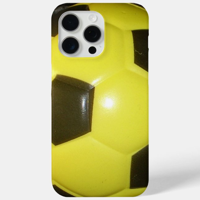 Gelber und schwarzer Fußball. Case-Mate iPhone Hülle (Rückseite)