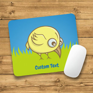Gelber Vogel Cartoon-Mauspad Mousepad