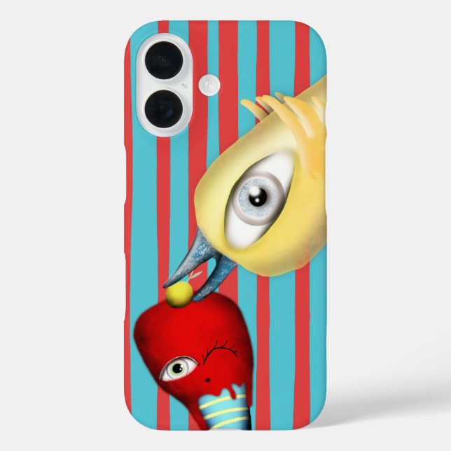 Gelber Vogel Storytelling Frucht rote Eiscreme lec Case-Mate iPhone Hülle (Rückseite)