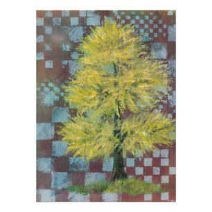 Gelber Walnuss-Baum-Druck Fotodruck