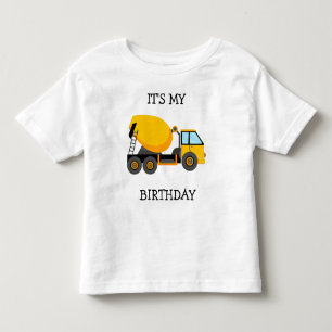 Gelber Zementwagen - Kind hat Geburtstag Kleinkind T-shirt