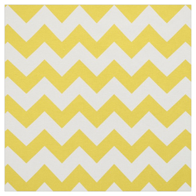 Gelber Zickzack Stripes Zickzack Muster Stoff (Muster)
