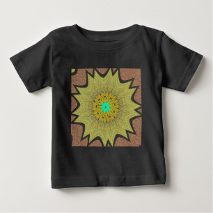 GELBES afrikanisches Stammesmuster Baby T-shirt