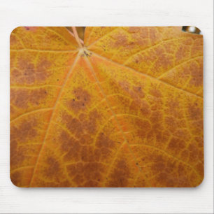 Gelbes Ahornblättern Herbst Abstrakte Natur Mousepad