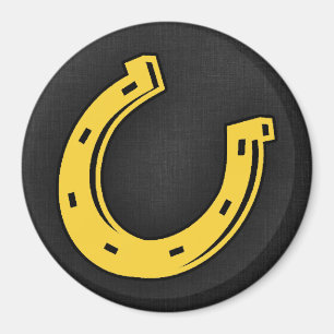 Gelbes Amber Horseshoe Magnet