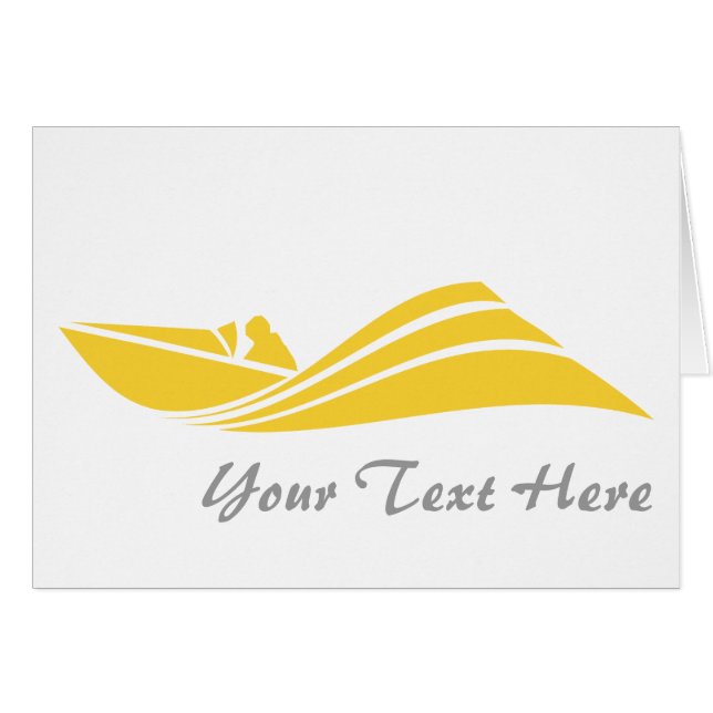 Gelbes Amber Speed Boot (Vorderseite (Horizontal))