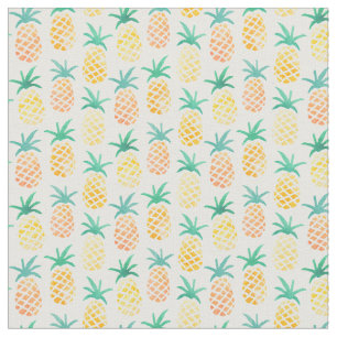 Gelbes Ananas-Muster Stoff