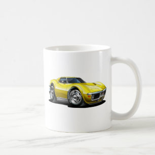 Gelbes Auto 1968-72 Korvette Kaffeetasse