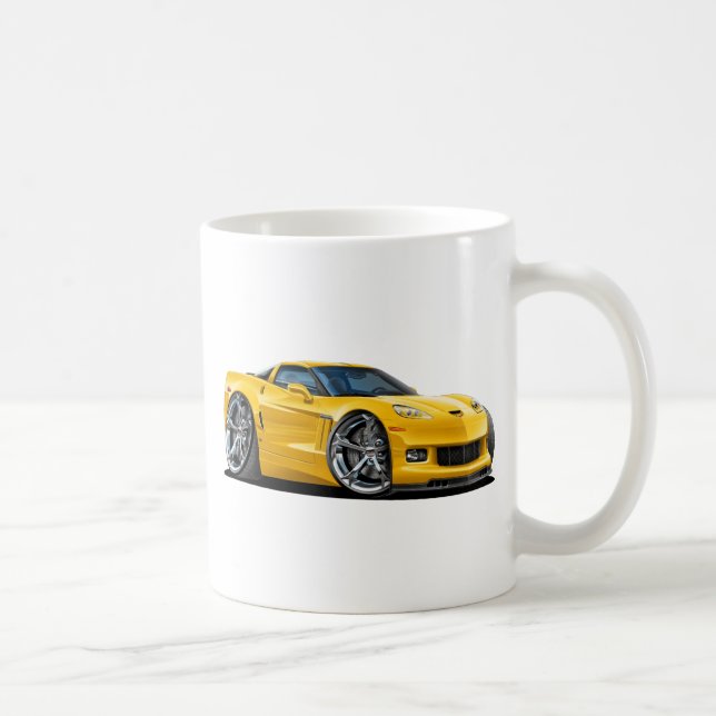 Gelbes Auto 2010-12 Korvette Kaffeetasse (Rechts)