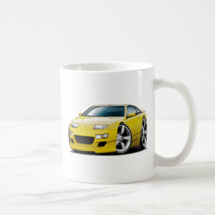 Gelbes Auto Nissans 300ZX Tasse