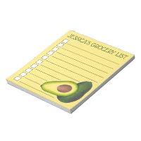 Gelbes Avocado Personalisiertes Lebensmittelgeschä