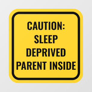 Gelbes Baby an Bord alternativer Autos Fensterdeko Fensteraufkleber