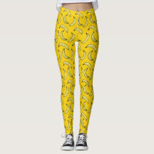Gelbes Bananen-Muster Legging