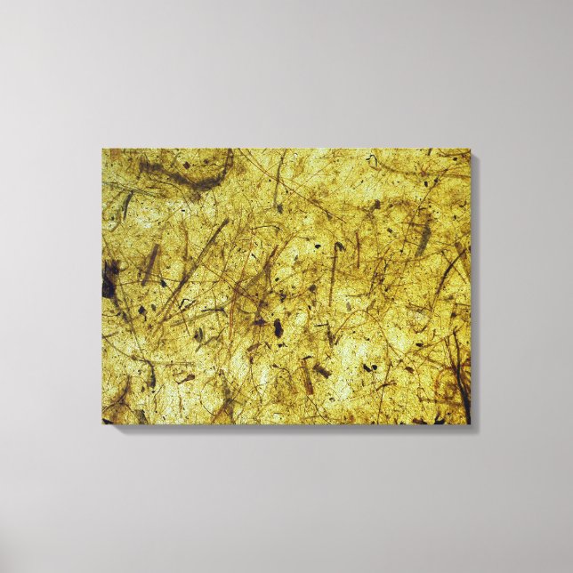 Gelbes Bananenpapier gepackte Leinwand (Vorderseite)