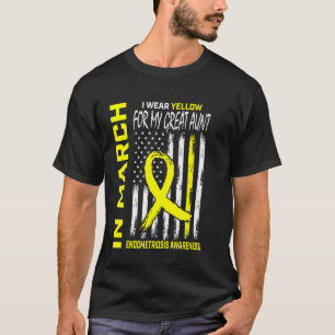 Gelbes Band Endometriose-Bewusstsein Große Tante U T-Shirt