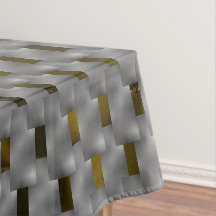 Gelbes Bild unter grauen Tellern, längliche Quadra