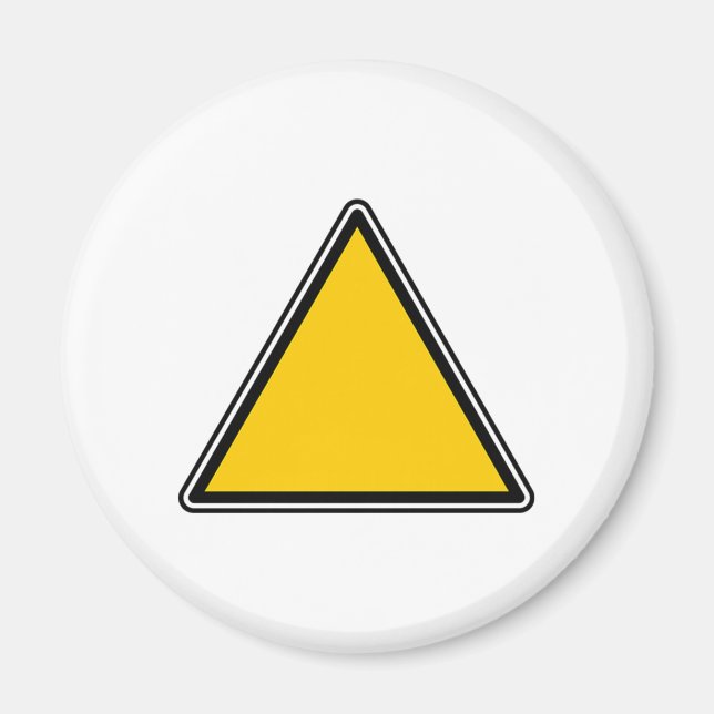 Gelbes Blank Magnet (Vorne)