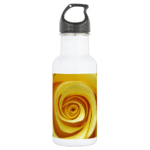 Gelbes Blumen Edelstahlflasche