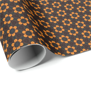 Gelbes Blumen-Muster-Verpackungs-Papier Geschenkpapier