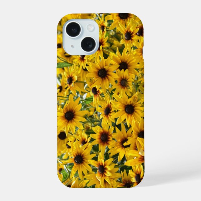 Gelbes Blumenfeld iPhone-Hülle iPhone 15 Hülle (Rückseite)
