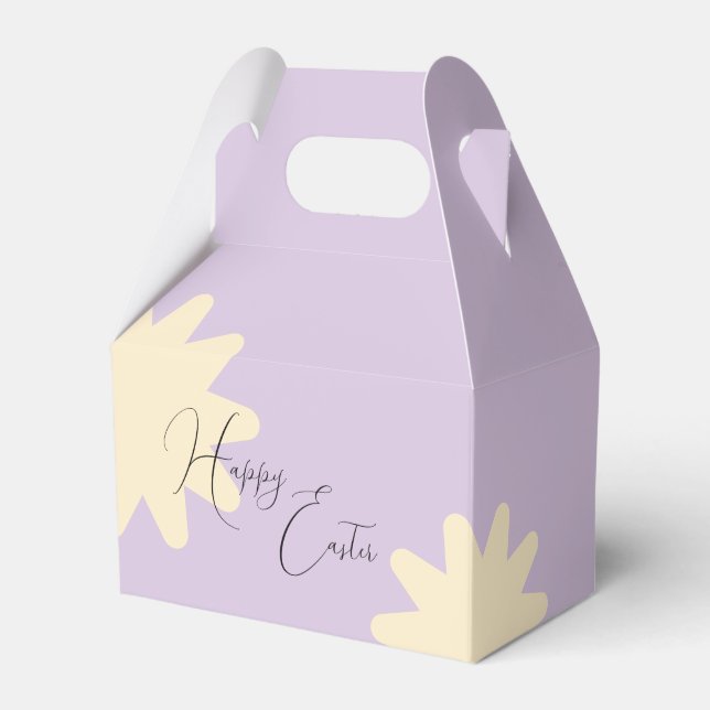 Gelbes Blumenstern-Geschenktüten-Design Geschenkschachtel (Vorderseite)