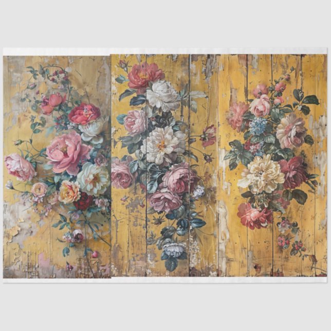 Gelbes Blumenzwirn, Papier für Reklametafeln (Vorderseite)