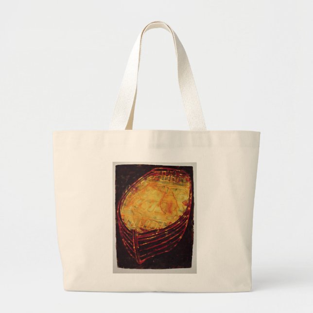 Gelbes Boot 2007 Jumbo Stoffbeutel (Vorne)