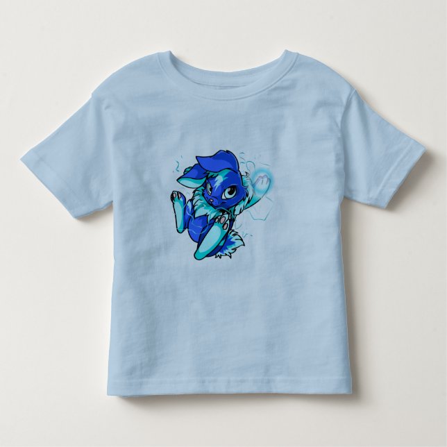 Gelbes Cybunny mit Sternen Kleinkind T-shirt (Vorderseite)