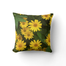 Gelbes Daisy-Throw-Kissen