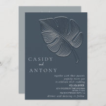 Gelbes, einfaches, geprägtes tropisches Blatt