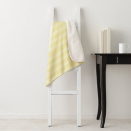Gelbes, einfaches, modernes Streifenmuster Sherpadecke