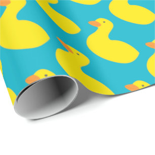 Gelbes Enten-Gewohnheits-Packpapier Geschenkpapier