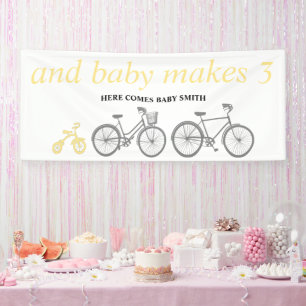Gelbes Fahrrad Banner
