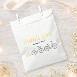 Gelbes Fahrrad Geschenktütchen