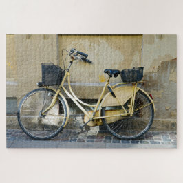 Gelbes Fahrrad, Kopenhagen, Dänemark Puzzle