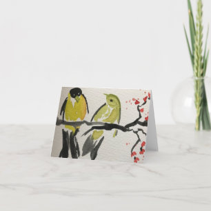 Gelbes Finish - Grußkartenleere innen Karte