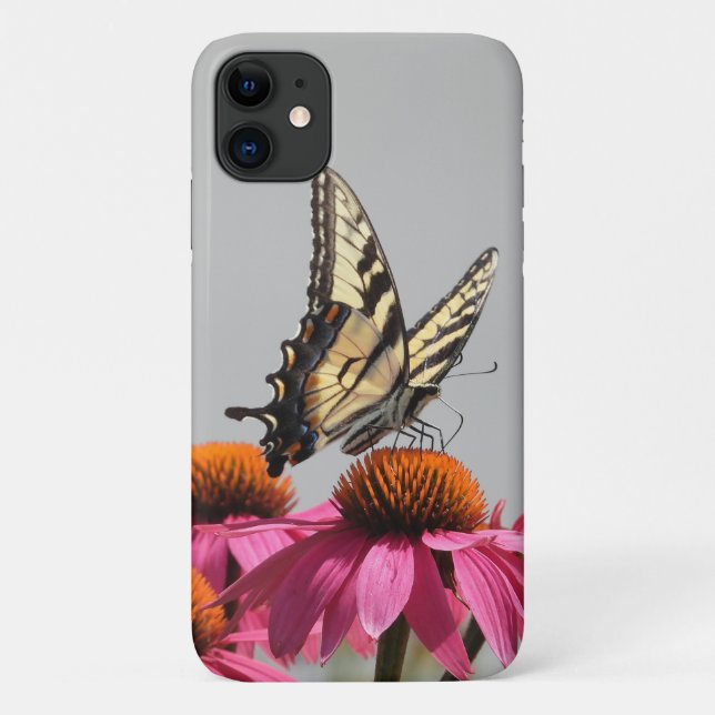 Gelbes Frack Schmetterling, offene Flügel Case-Mate iPhone Hülle (Rückseite)