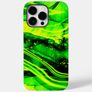 Gelbes Fraktal abstrakte Kunst Case-Mate iPhone 14 Pro Max Hülle