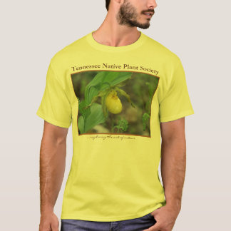 Gelbes Frauenschuh-T-Shirt T-Shirt